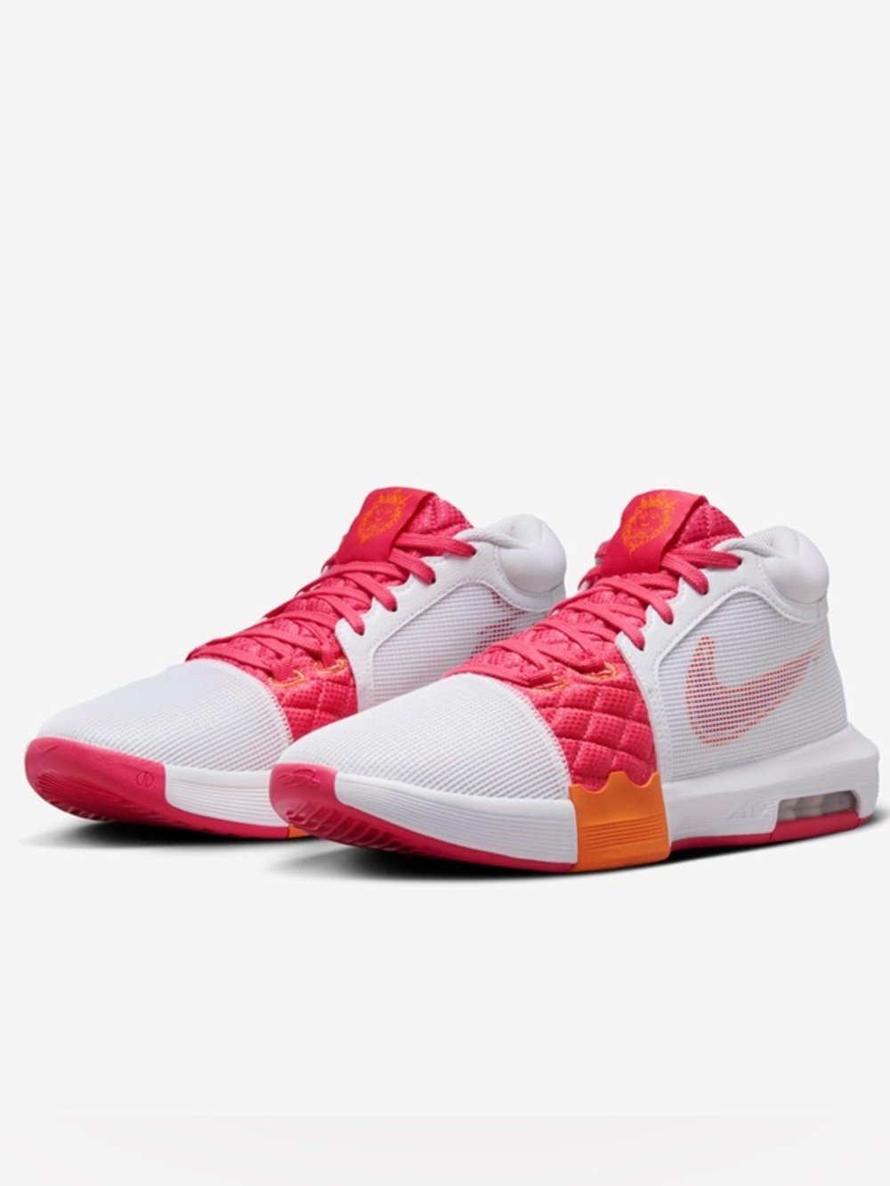 Nike LeBron Witness 8 Dunkin Donuts White Aster Pink Men's Size 9 NWT